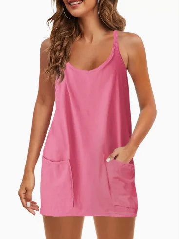 Aviora's Built-In Bra & Shorts Mini Dress.